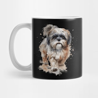 Shih Tzu Watercolor Style Mug